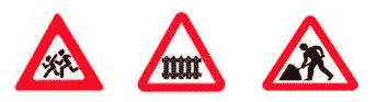 Roadworks - signs