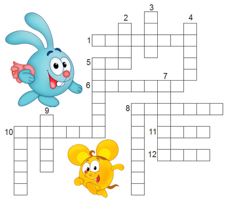 Crossword on literary reading "Do you know fairy tales?"